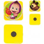 Bino Magnetky S klipem Máša a Medvěd dřevěné 2 ks – Sleviste.cz