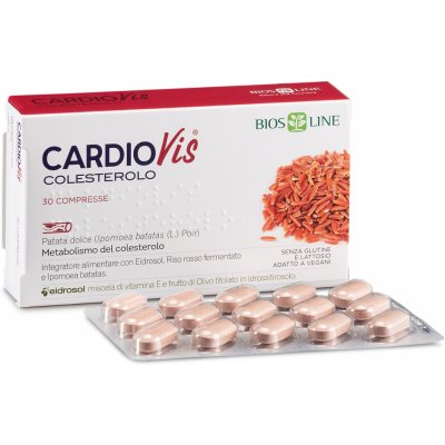 Biosline Cardiovis colesterolo Proti vysoké hladině cholesterolu 60 tablet – Zbozi.Blesk.cz