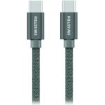 Swissten 71527201 Textile datový kabel USB-C 1,2 m – Zboží Mobilmania