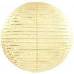 Lampion kulatý 25 cm krémový – Zboží Mobilmania