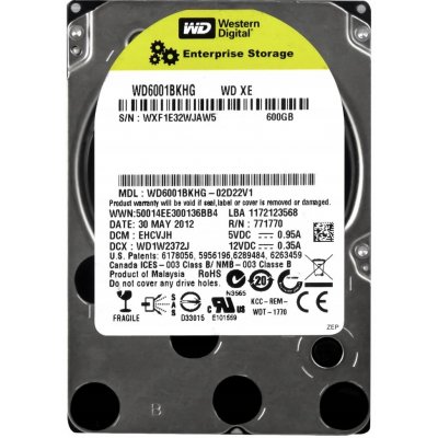 WD 600GB, 2,5", SAS/600, 10000RPM, 32MB, WD6001BKHG – Hledejceny.cz