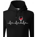 Bezvatriko mikina Tep vína Canvas 1 černá – Zboží Dáma