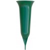 Váza PLASTIA Váza hřbitovní Pieta se zápichem, 21cm, zelená