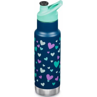 Klean Kanteen Insulated Kid Classic Narrow w/Kid Sport Cap navy hearts 355 ml