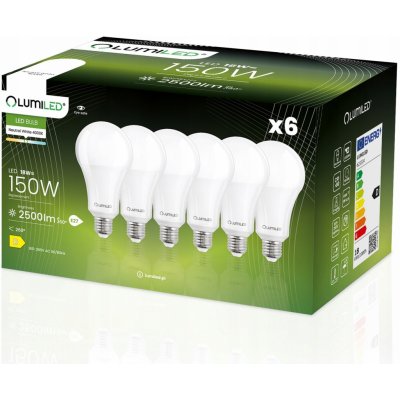 Lumiled 6x LED žárovka E27 18W = 180W 2500lm 4000K