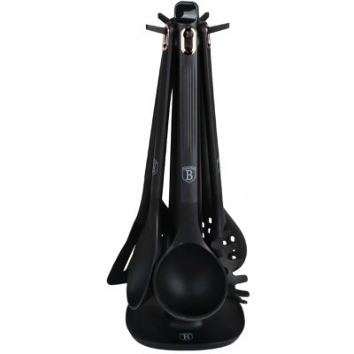 BERLINGERHAUS Kuchyňské náčiní sada 6 ks se stojanem Black Rose Collection BH-8617 – Zboží Mobilmania