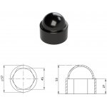 Kovoinox Krytka plastová na matice a šrouby M30, černá – Hledejceny.cz
