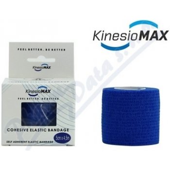 KinesioMAX Cohesive elastické samofixační modrá 5 cm x 4,5 m