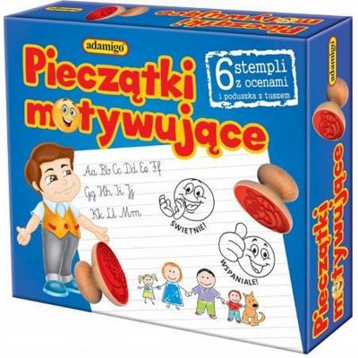Adamigo Motivační razítka. 6 razítek s hodnocením – Hledejceny.cz