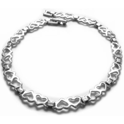 Steel Jewelry náramek srdíčka z chirurgické oceli NR140902