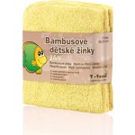 T-Tomi bambusové koupací žínky, 4 ks žlutá – Sleviste.cz