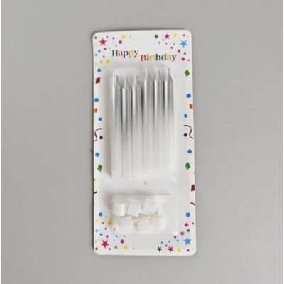 Dortisimo Svíčky Harmony stříbrno-bílé – Hledejceny.cz