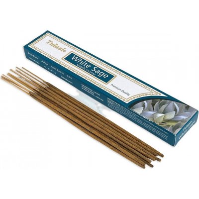 Tulasi indické vonné tyčinky Masala Premium White sage 12 ks – Zboží Dáma