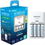 Panasonic Eneloop Basic Charger + 4x Panasonic Eneloop 1900mAh K-KJ51MCC40E – Zboží Živě