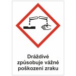 Dráždivé, způsobuje vážné poškození zraku samolepící vinylová fólie A8 (74 x 52 mm) – Zboží Dáma