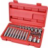 Příslušenství ke gola sadě EXTOL PREMIUM 8818211 - hlavice a hroty Torx sada 35ks, 1/4",3/8", 1/2", CrV