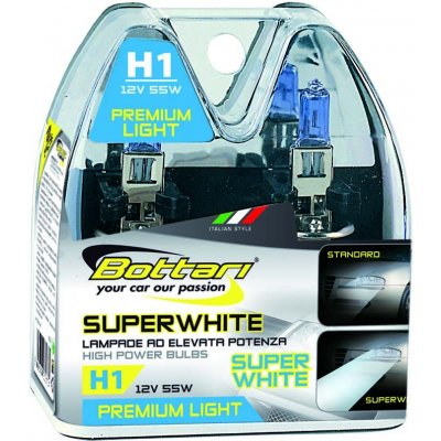 Bottari SuperWhite 30510 H1 P14,5s 12V 55W 2 ks