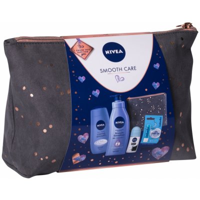 Nivea Body Milk tělové mléko 400 ml + Creme Care sprchový gel 250 ml + Protect & Care kuličkový antiperspirant 50 ml + Labello Original balzám na rty 4,8 g + etue dárková sada