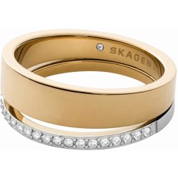 Skagen Nadčasový bicolor prsten z oceli Elin SKJ1451998