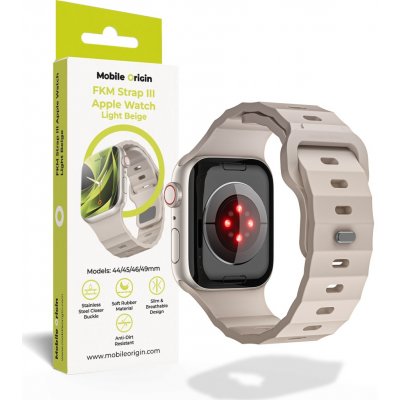 Mobile Origin Strap III na Apple Watch 44/45/46/49mm béžový AWMS-03-LBG – Zboží Živě