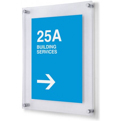 Jansen Display Plexi tabule A4 s ozdobnými šrouby FS25, 290 x 377 mm – Hledejceny.cz