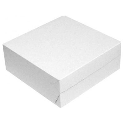 krabice dortová 30x30x10cm, bílá, papír, – Hledejceny.cz