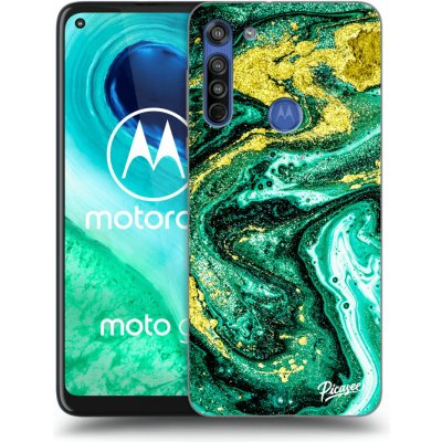 Pouzdro Picasee silikonové Motorola Moto G8 - Green Gold čiré – Zboží Mobilmania