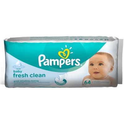 Pampers Baby Fresh Clean vlhčené ubrousky 52 ks