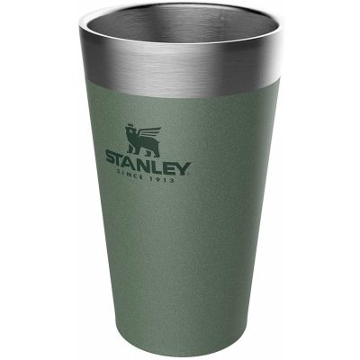 Stanley Adventure Vacuum Mug Pint nerezová ocel 18 8 zelený kladívkový povrch dvoustěnný vakuově izolovaný hrnek na pití 470 ml