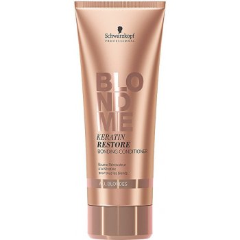 Schwarzkopf Blondme keratinový obnovující kondicionér pro všechny typy blond vlasů Keratin Restore Bonding Conditioner 200 ml