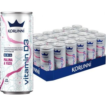 Korunní Vitamin D3 Malina a Yuzu 24 x 330 ml