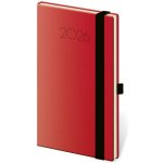 Helma 365 Diář 2026 týdenní kapesní Nový Praga červený 580544 – Sleviste.cz