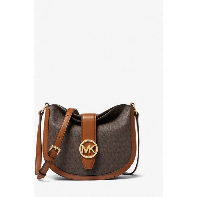 Michael Kors dámská kabelka crossbody Gabby Logo hnědá – Zboží Mobilmania