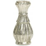 Rtuťová antik skleněná dekorační vázička Vallia - Ø 6*13 cm - Chic Antique – Hledejceny.cz