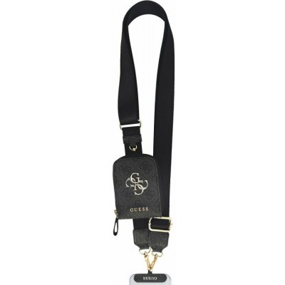 Guess Crossbody řemínek PU 4G Metal Logo + peněženka Black – Zboží Mobilmania