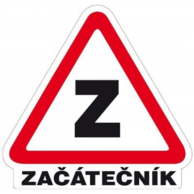 samolepka - ZAČÁTEČNÍK 160x155mm – Zbozi.Blesk.cz