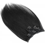 Clip in vlasy k prodlužování 70cm 140g REMY 100% lidské černá – Sleviste.cz