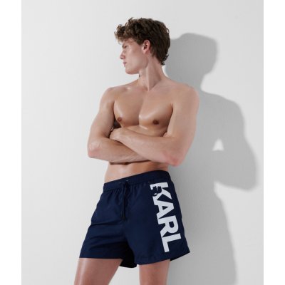 Karl Lagerfeld logo short modré