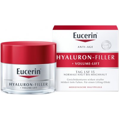 Eucerin Hyaluron Filler + Vol Lift denní krém 50 ml + Denní krém SPF15 20 ml dárková sada – Zboží Mobilmania