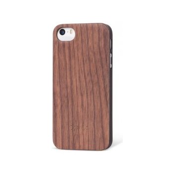 Pouzdro EPICO iPhone 5/5S WOODY FULL WALNUT - černé