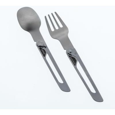 QUECHUA Skládací příbor MH500 nerezový (vidlička lžička) – Zboží Dáma