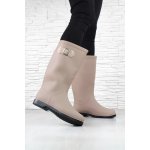 DnesObouvam.cz Béžové holínky HM-89BE – Zboží Dáma