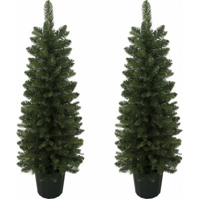 HOMCOM 2 umělé vánoční stromky, 120 cm | zelené – Hledejceny.cz