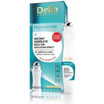 Delia liftingující oční roll-on s kyselinou hyaluronovou 50+ 15 ml