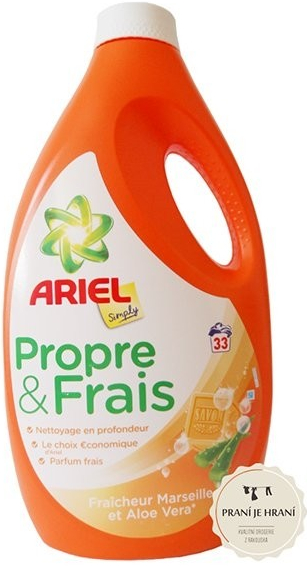 Ariel Propre & Frais Fraicheur Marseille et Aloe Vera prací gel 33 PD od  329 Kč - Heureka.cz