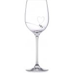 Diamante sklenice na červené víno Romance s kamínky Swarovski 450 ml – Hledejceny.cz