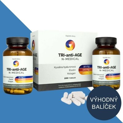 Hyaluron N-Medical N-Medical TRI-anti-AGE 200 tobolek – Hledejceny.cz