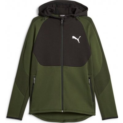 PUMA EVOSTRIPE FULL-ZIP HOODIE DK 675930-31 GREEN – Zboží Mobilmania