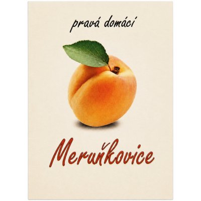 Etiketa samolepící Meruňkovice – Hledejceny.cz