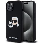 Karl Lagerfeld Liquid Silicone Double Heads Magsafe pro iPhone 15 Pro Max Black – Zboží Mobilmania